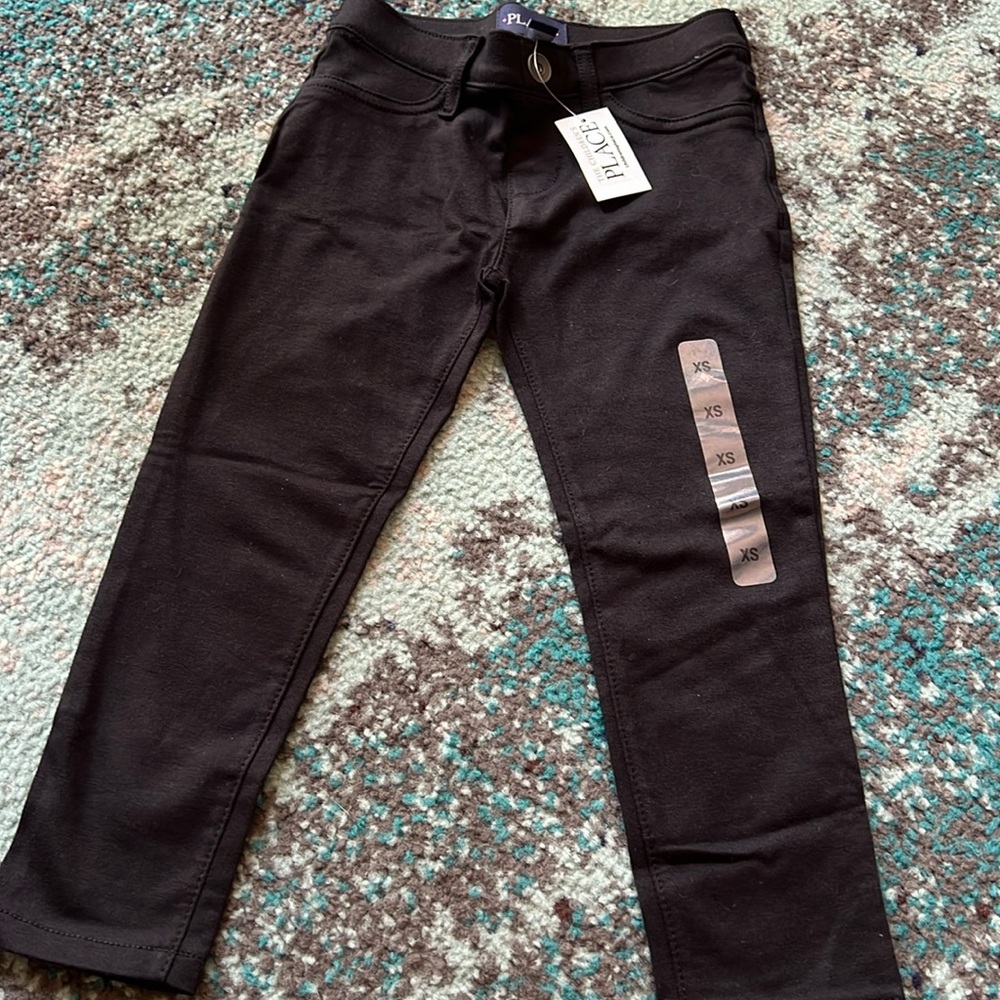 Children’s Place Black Jeggings Size XS 4 NWT
